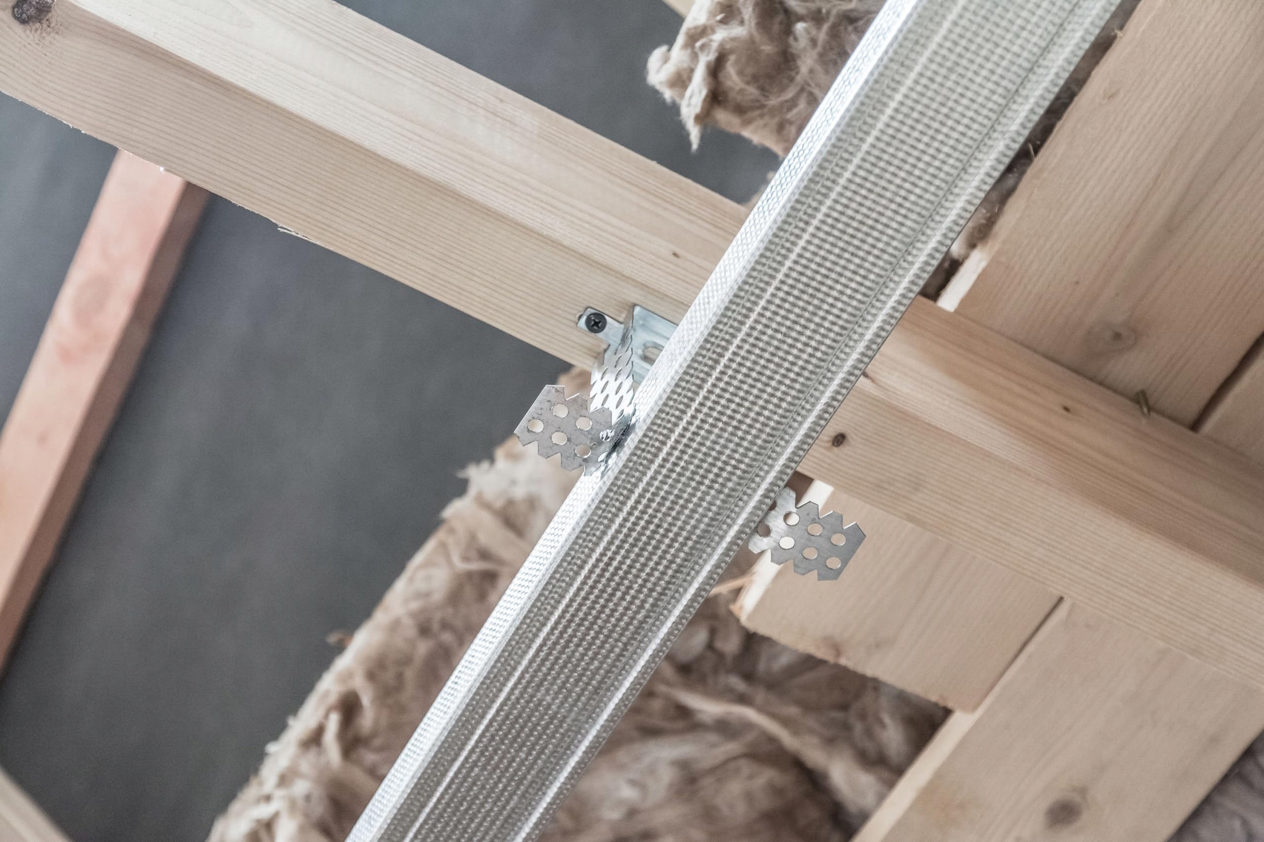 Knauf 100 colgadores directos de metal para techo, 75/125/175/225 mm, 0,8 mm (ES60/125 (125 mm)