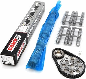 COMP CAM 12-433-8 Xtreme Energy 236/242 Retro Fit Roller Camshaft | HP Link Bar Roller Lifters | 9 Keyway Billet Steel Timing Kit Tor/Brg | FITS Chevrolet SBC 5.7L 350 265 327 400 | Street/Strip