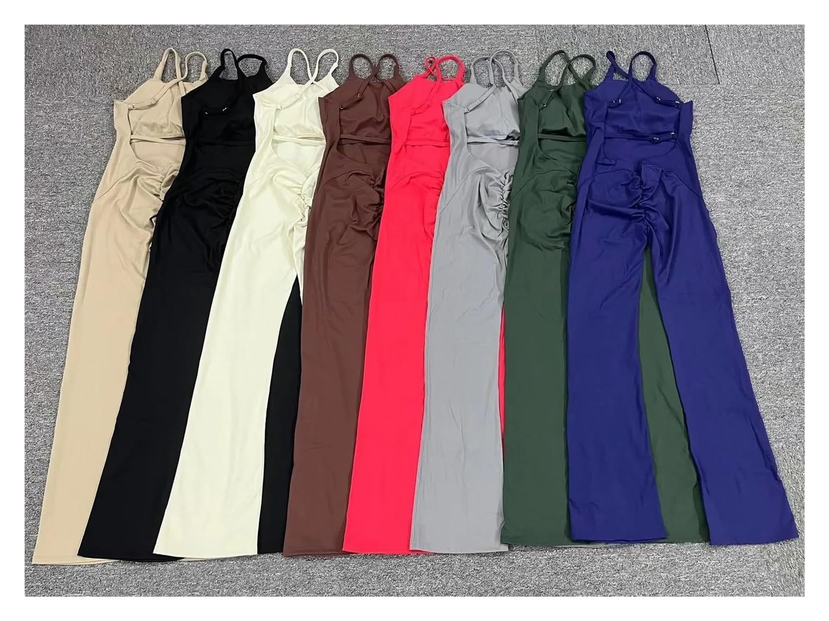 Ropa Deportiva for Mujer, Ropa de Yoga, Conjunto Deportivo Push up, Ropa Deportiva Beige, Rojo, Verde y Gris.