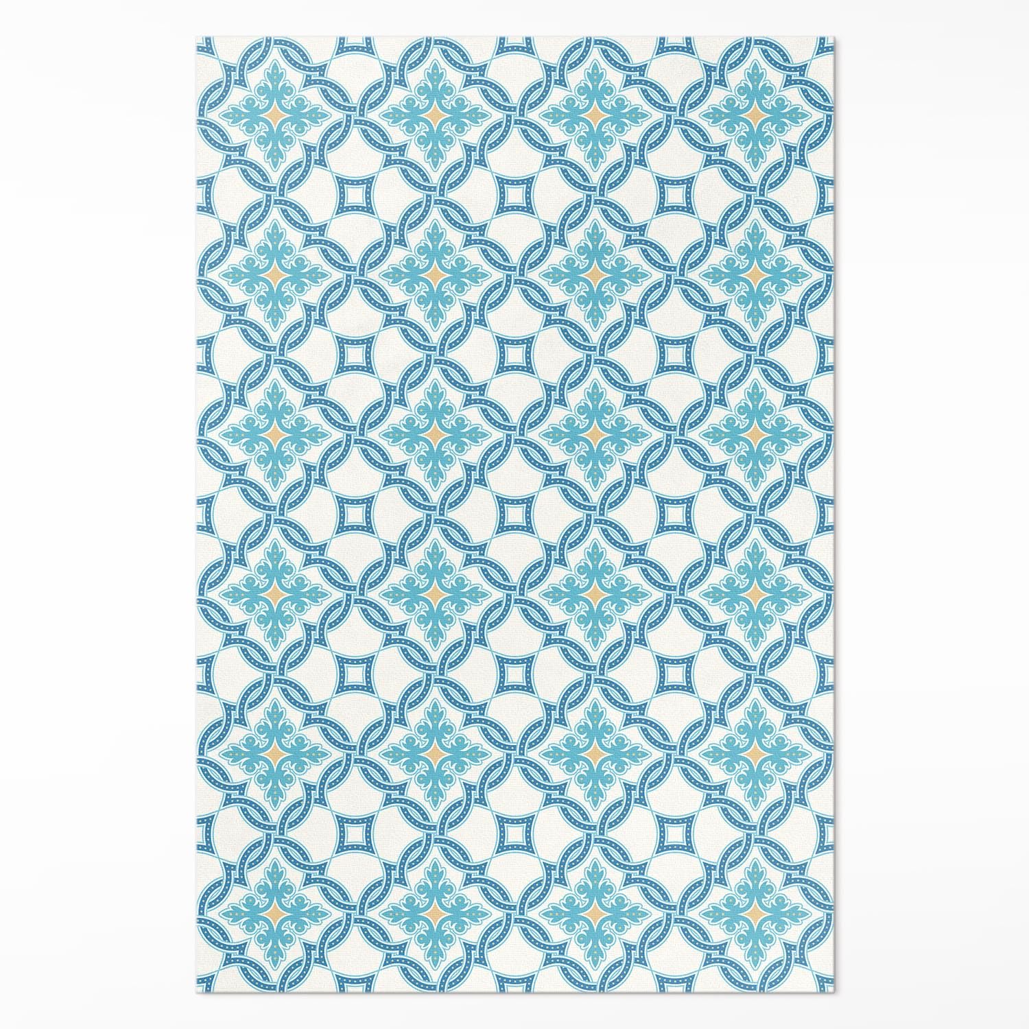 Tapis vinyle entretien facile 140x210 cm PVC résistant à la décoloration