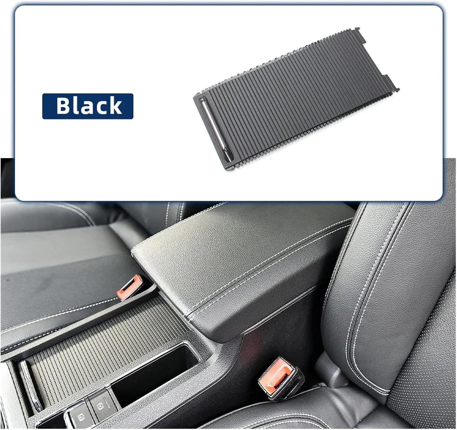 anjdf カップホルダーローラーブラインドカバ​​ー、Roewe RX5 2016-2022 車センターコンソール