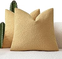 Vista 14 de Foindtower - Juego de 2 fundas decorativas de textura de bucle, fundas de almohada acentuadas, fundas de cojín sólidas, neutrales, para sofá, silla