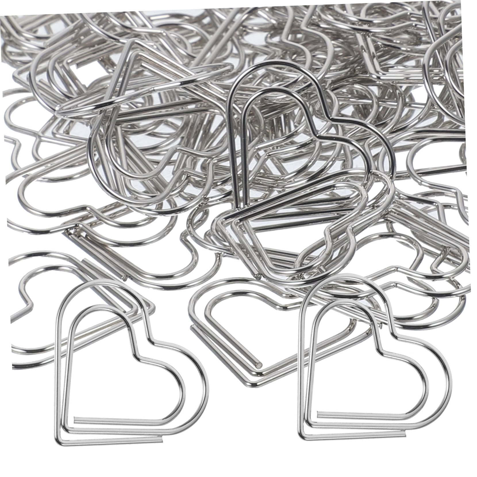 DOITOOL 4 Sätze Herzförmige Büroklammern Dekorative Büroklammern Aus Metall Für Dokumente Notizen Fotos Kreative Lesezeichen Für Büro Und Schule Delicate Paper Clips 100 Stück * 4