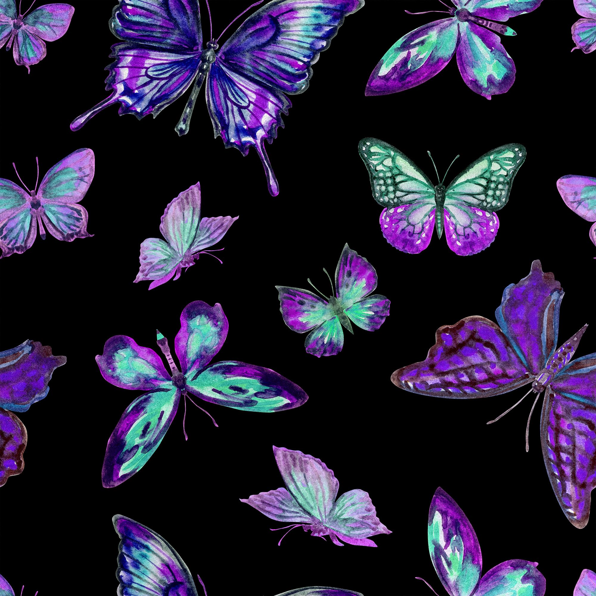 HEKO PANELS Tkanina velvet obiciowa drukowana, Motyle, 3 metry 140 x 300 cm