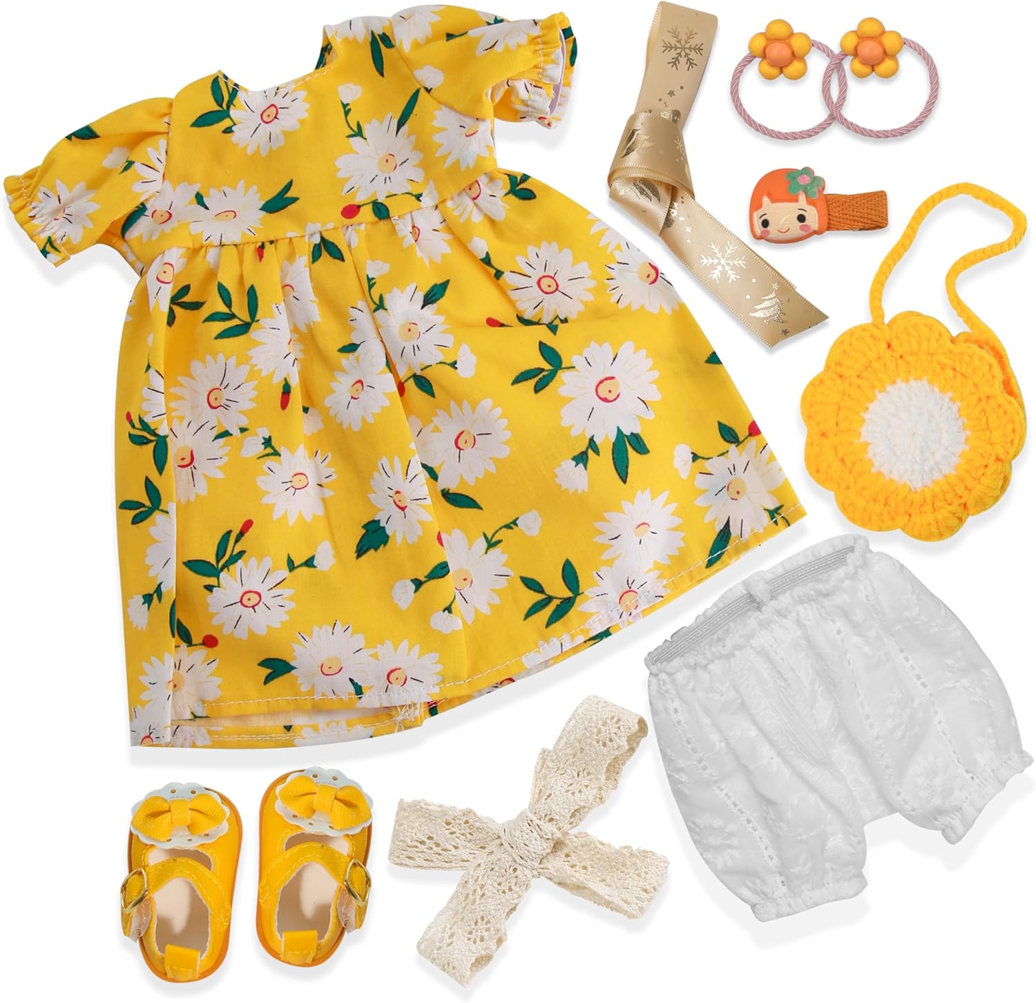 BlissfulPixie 12 inch Clothing Set Handmade Waldorf Doll Clothes with Beautiful Box for Girl Birthday Present-Aisha's Clothes Accessories