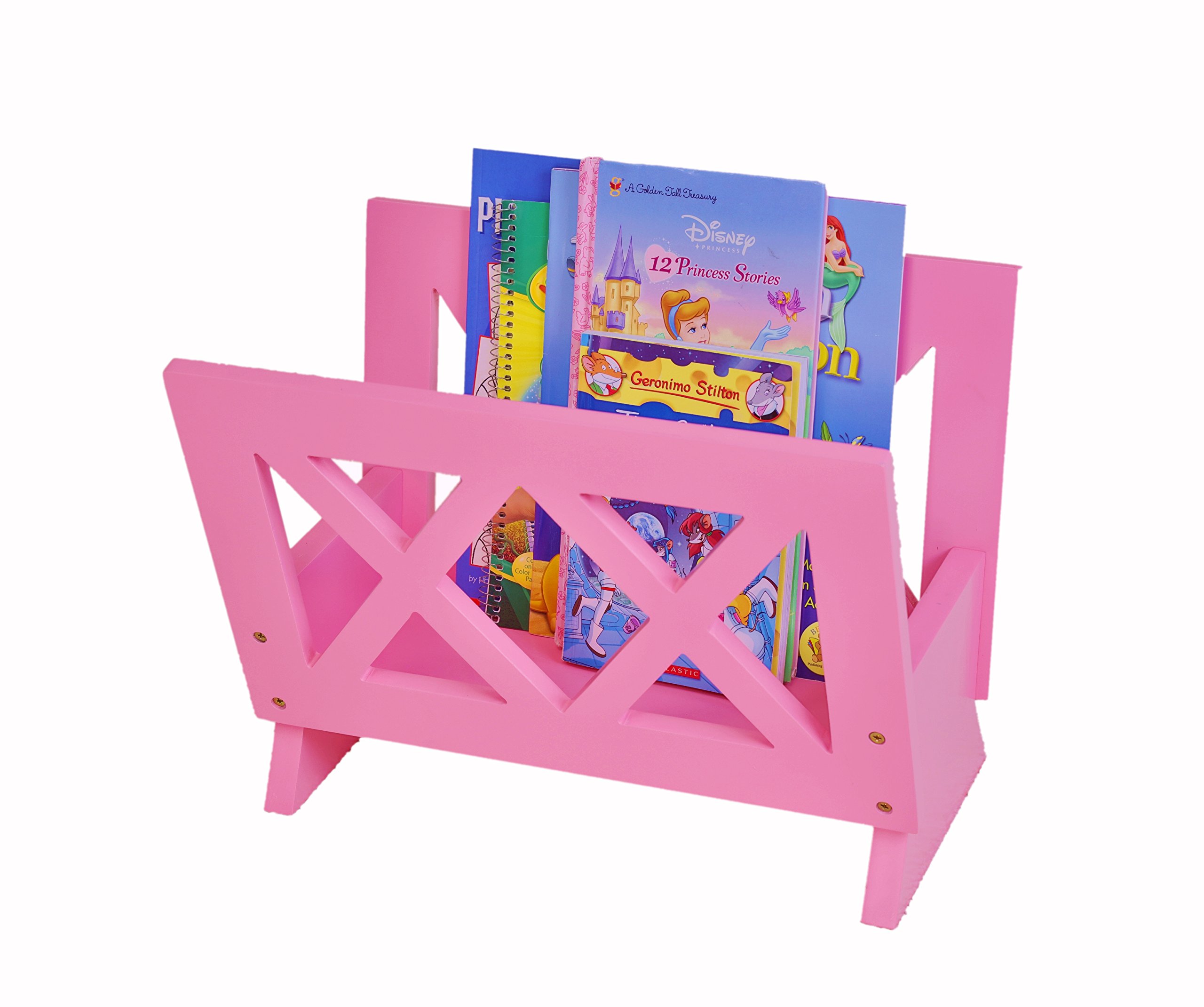 Frenchi Home Furnishing Contemporary Magazine Rack, pink
