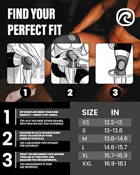 Rehband Original Knee Sleeve 7mm Neoprene Compression Knee Support, Ideal for Weightlifting, Powerlifting, Strongman & Fitness