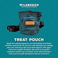 Vista 4 de Wilderdog Bolsa de entrenamiento para perros con cierre magnético y cremallera, mosquetón adjunto, correa de cintura ajustable - verde
