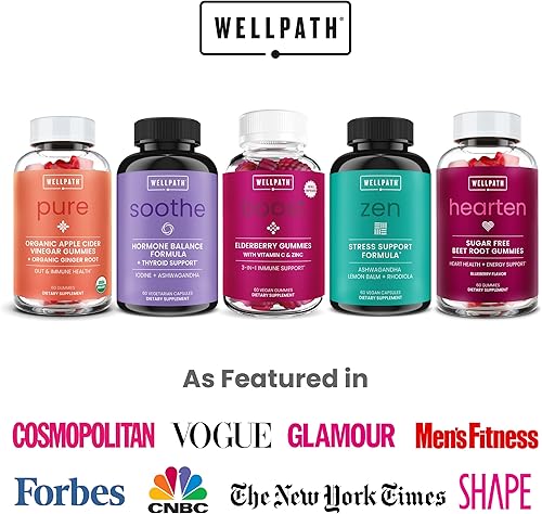 Vista 21 de WellPath - Suplemento de apoyo tiroideo para mujeres, administrador de cortisol con Ashwagandha, L-tirosina, apoya la energía y la respuesta al