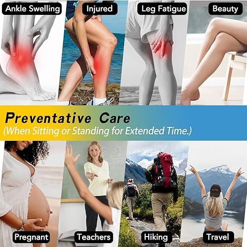 Vista 11 de SunFeeling Calcetines de compresión para mujeres y hombres (3 pares) – El mejor apoyo para correr, enfermeras, recuperación, viajes