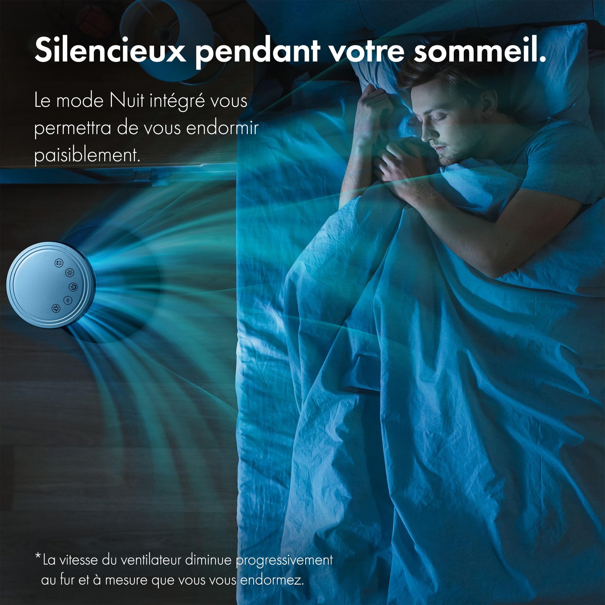 VonHaus Ventilateur tour silencieux avec télécommande 87 cm Noir, Ventilateur Colonne Oscillation à 70 °, Ventilateur avec Mode Nuit, 3 Vitesses de Brise – Pour Chambre, Pièces Familiales