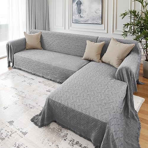 Rose Home Fashion Geometric Jacquard Sectional Couch Covers for Sectional