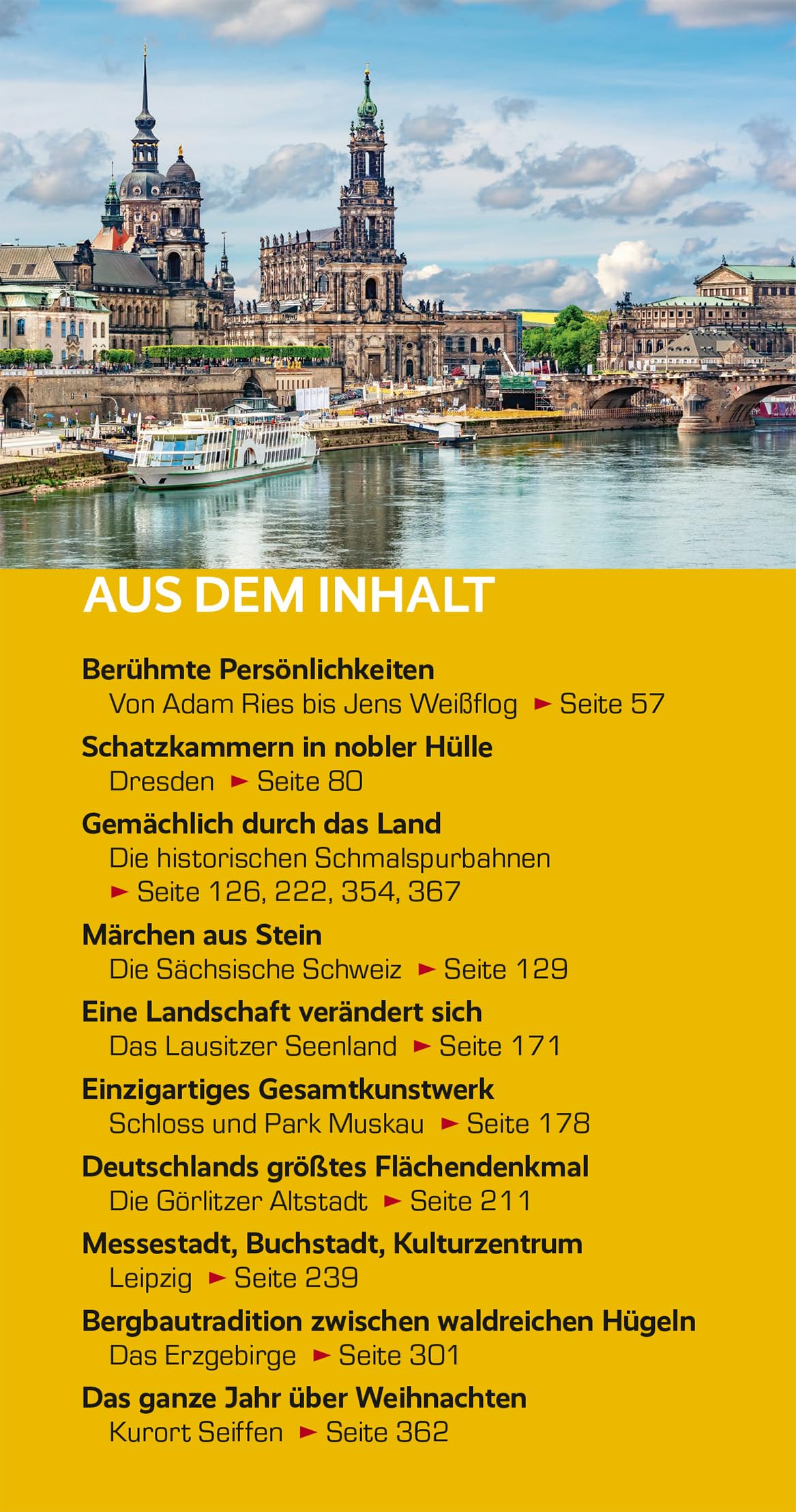 TRESCHER Reiseführer Sachsen: Mit Dresden, Leipzig, Erzgebirge und Sächsischer Schweiz