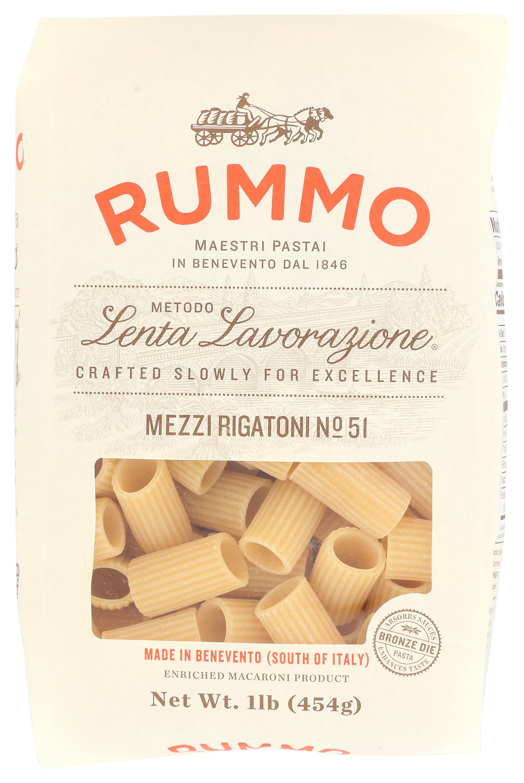 Amazon.com : Rummo, Rigatoni Mezzi, 16 Ounce : Grocery & Gourmet Food