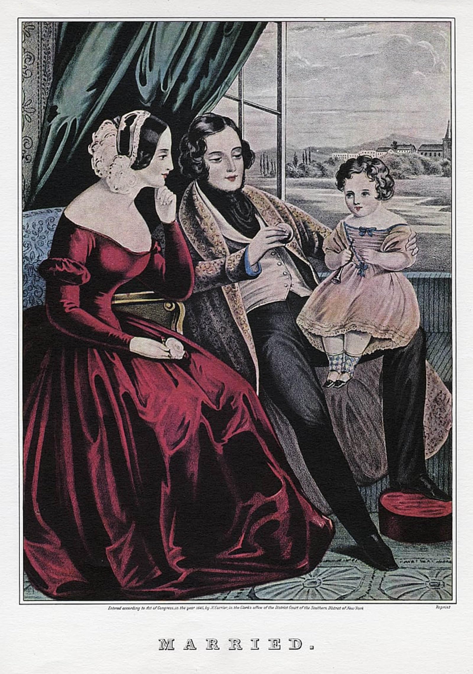 Toile affiche de arts Nathaniel Currier impression haute définition