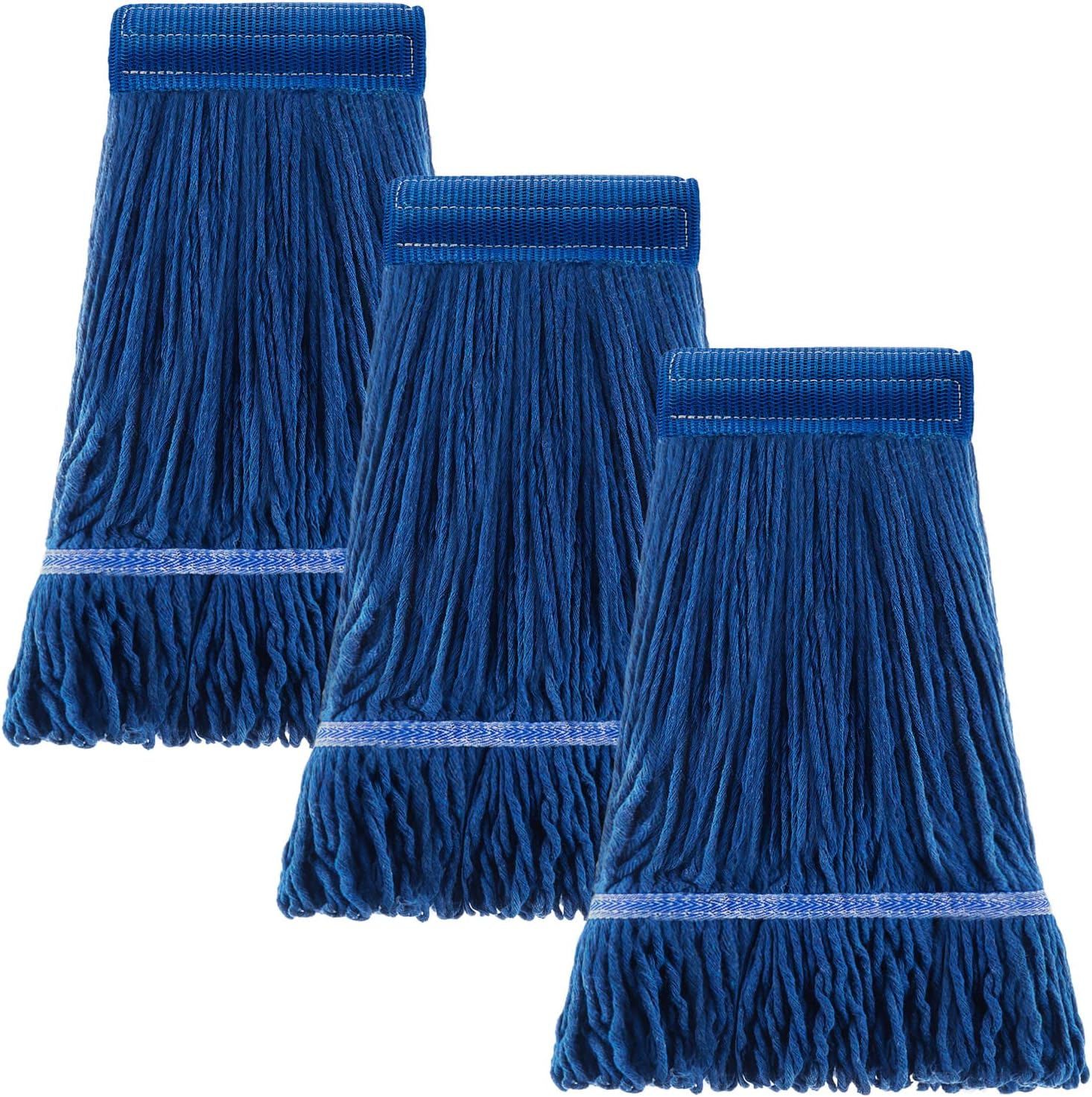 3 Pack,String Cotton mop Heads, Rope mop Heads, Heavy Duty