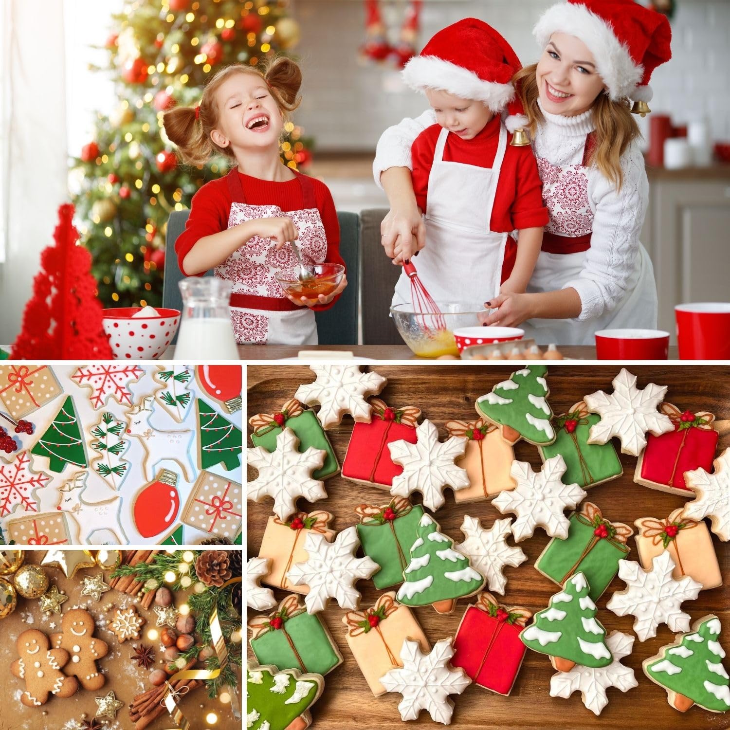 Patisserie Keepaty Lot De 18 Emporte-pièces De Noël Pour Pâtisserie – Arbre De Noël, Bonhomme En Pain D'épices, Flocon De Neige, Père Noël Et Autres Formes Emporte Piece Patisserie Keepaty Lot De 18 Emporte-pièces De Noël Pour Pâtisserie – Arbre De Noël, Bonhomme En Pain D'épices, Flocon De Neige, Père Noël Et Autres Formes Emporte Piece