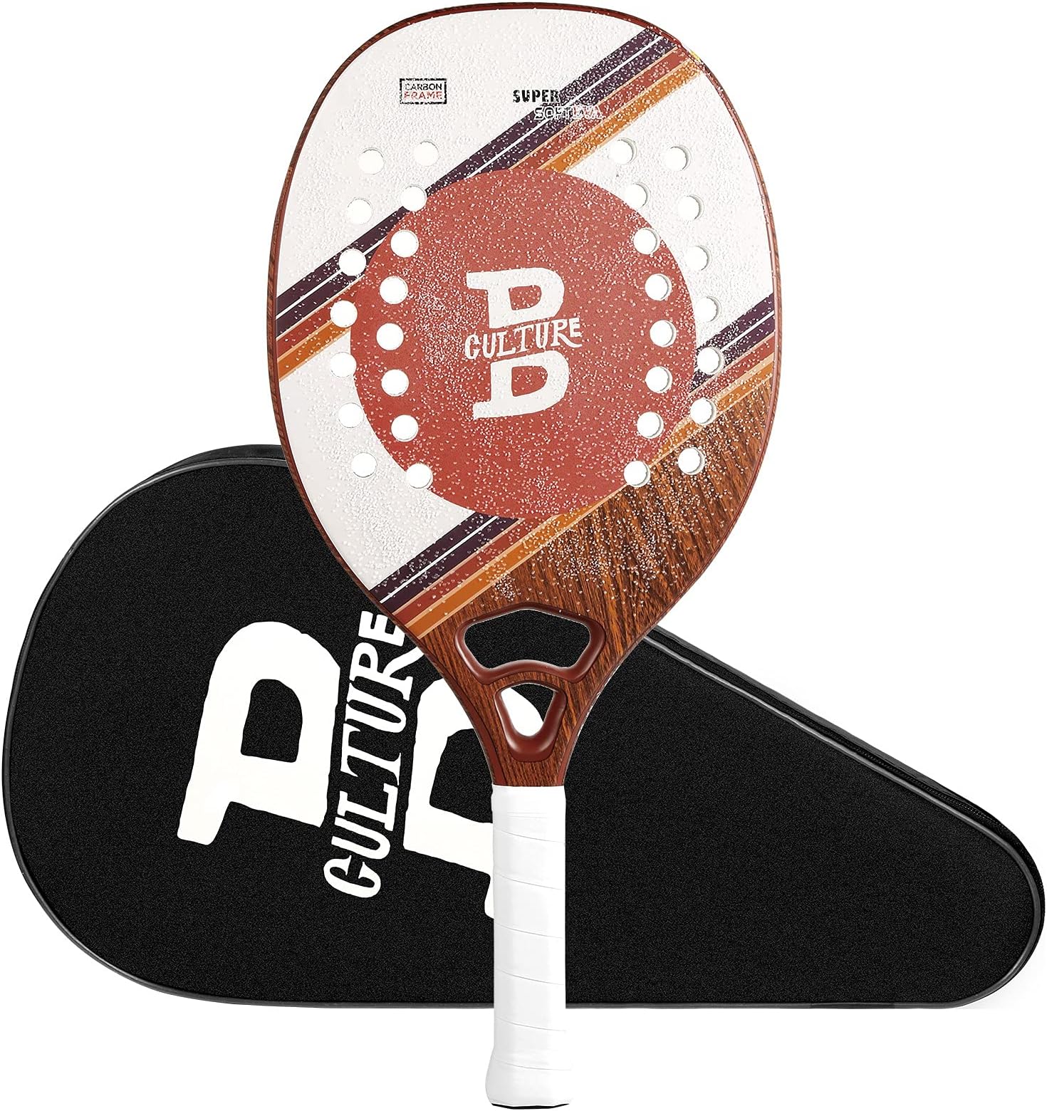 insum Graphite Carbon Beach Tennis Racket Paddle Racquet 23mm Lightweight GRAPHENIC TECH GL System and Heartless System