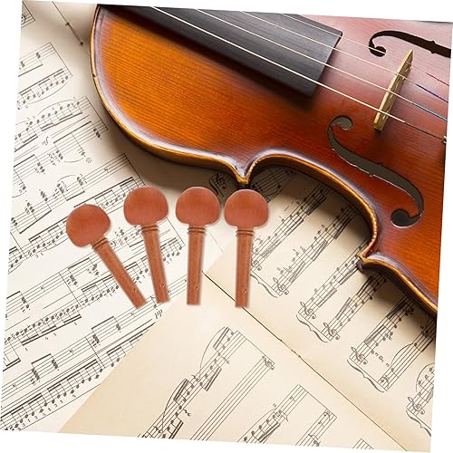 Miniatura 4 de Abaodam 20 piezas de afinadores de violín de madera, clavijas de violín, clavijas de afinación de repuesto para violín, clavijas de afinación
