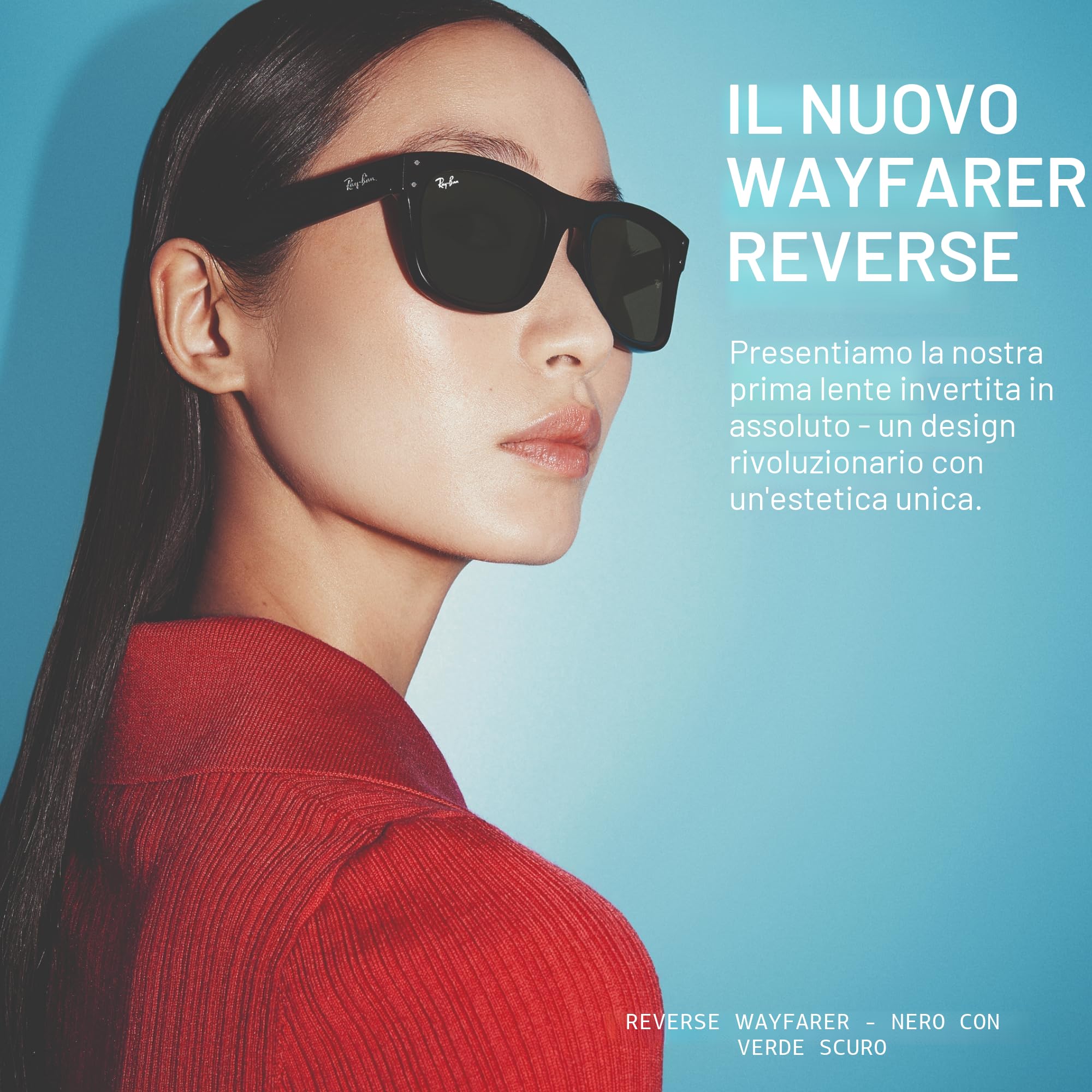 Ray-Ban Occhiali da sole Wayfarer Reverse Square Rbr0502s