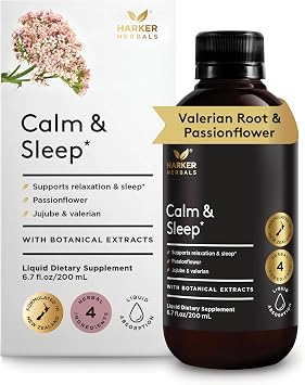 Calm & Sleep Syrup Supplement - Melatonin Free, 6.7oz