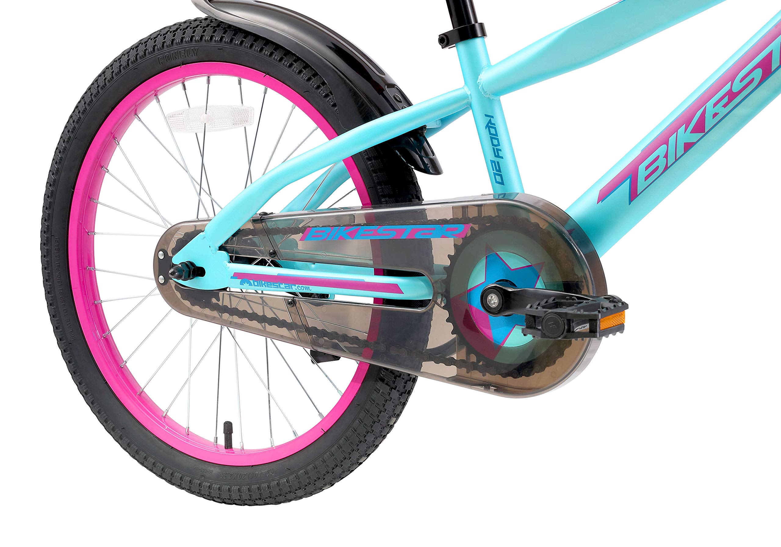 BIKESTAR Bicicletta Bambini 6 Anni da 20 Pollici | Bici per Bambino et Bambina Mountainbike con Freno a retropedale et Freno a Mano |