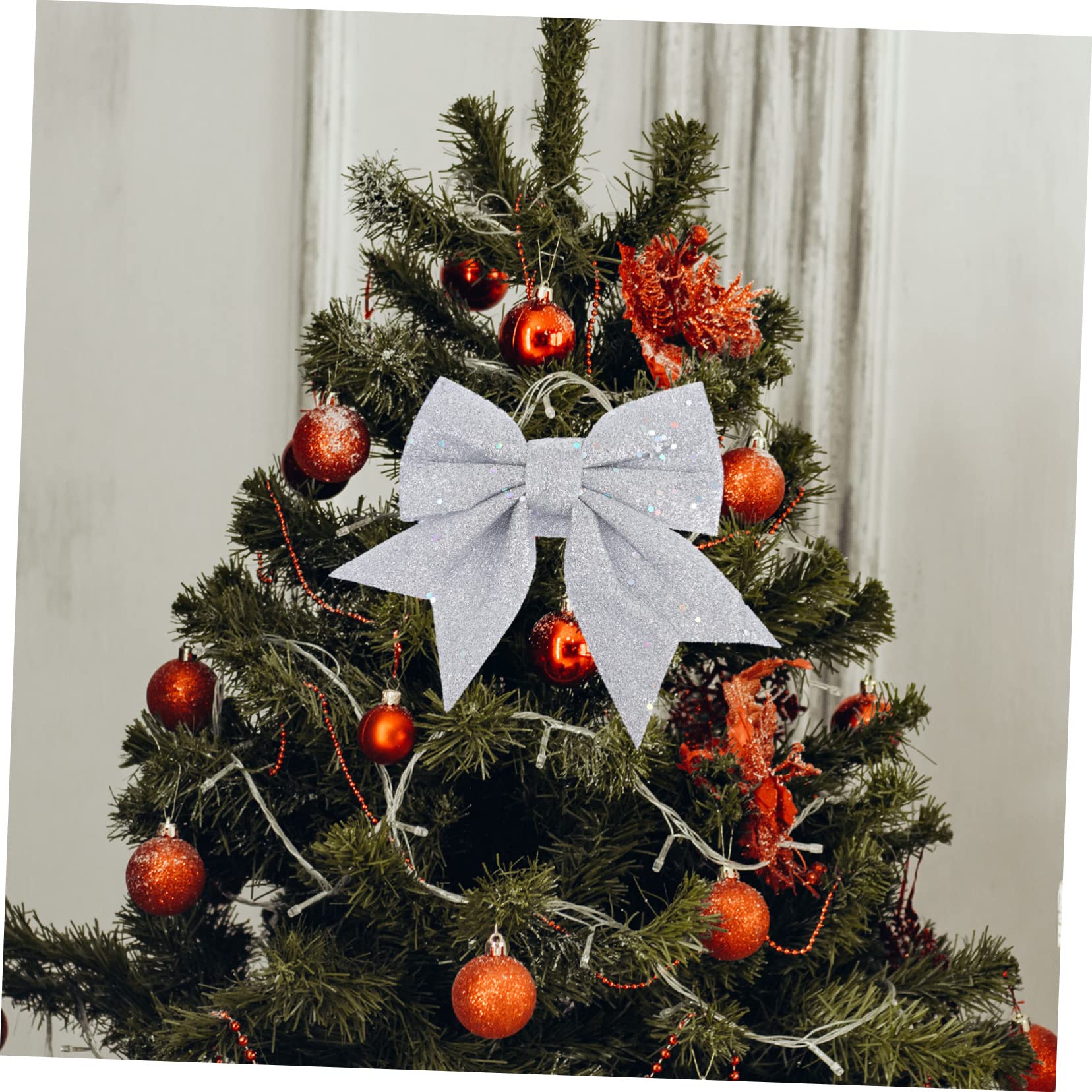 6pcs Adornos De Navidad Colgantes De Lentejuelas Decoraciones para Árboles Adornos para Árboles