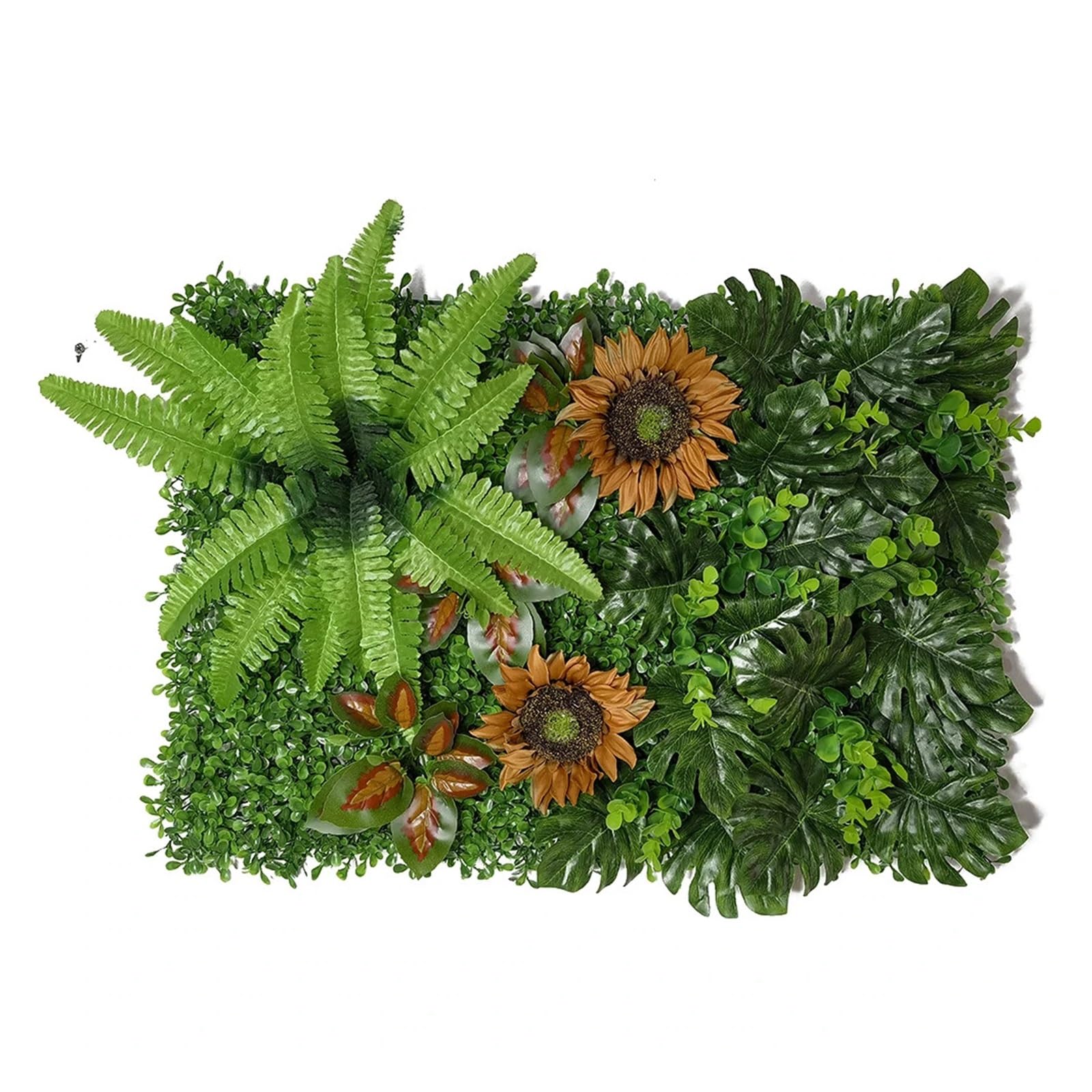 Ckqyydsxiaochen 4 Home Decoration Artificial Plant Lawn Sunflower Wall Leaf Panels Garden Bedroom Window Plantas Artificiales(4)