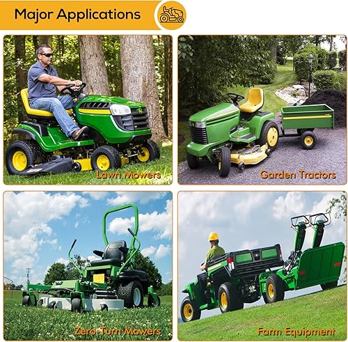 Miniatura 8 de WEIZE Neumático de cortacésped plano de 11 x 4.00-5, cubo centrado de 3.4 a 4.5 a 5 pulgadas, bujes de 34 o 58 pulgadas, neumático de césped de