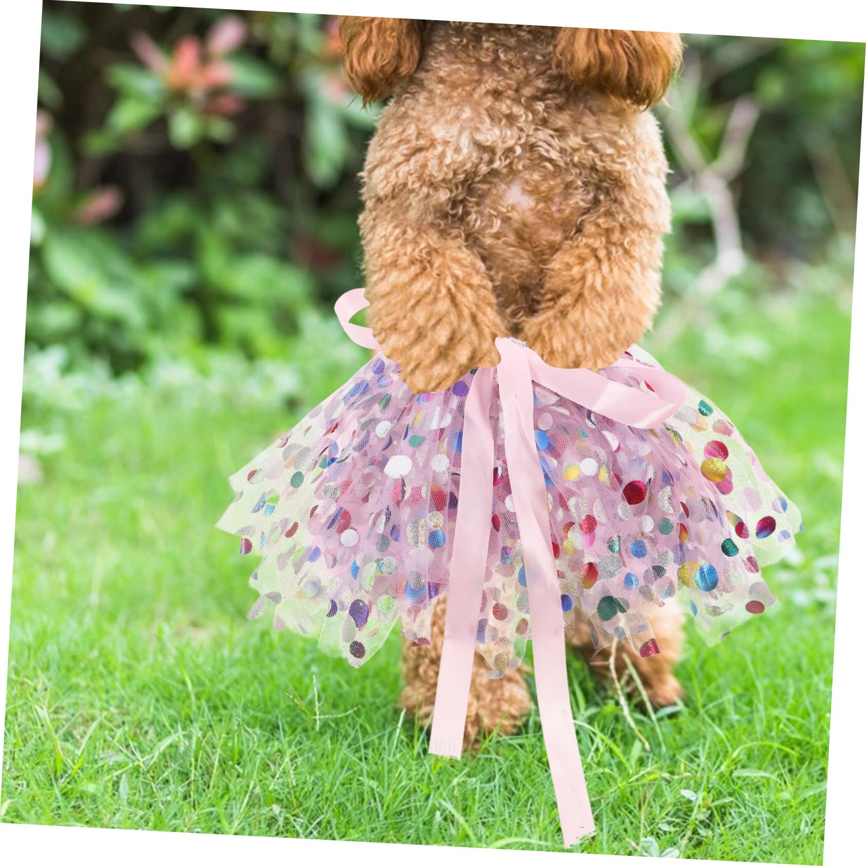 BESTonZON Tutù per cani regolabile traspirante tulle gonna ballerina taglia piccola media grande