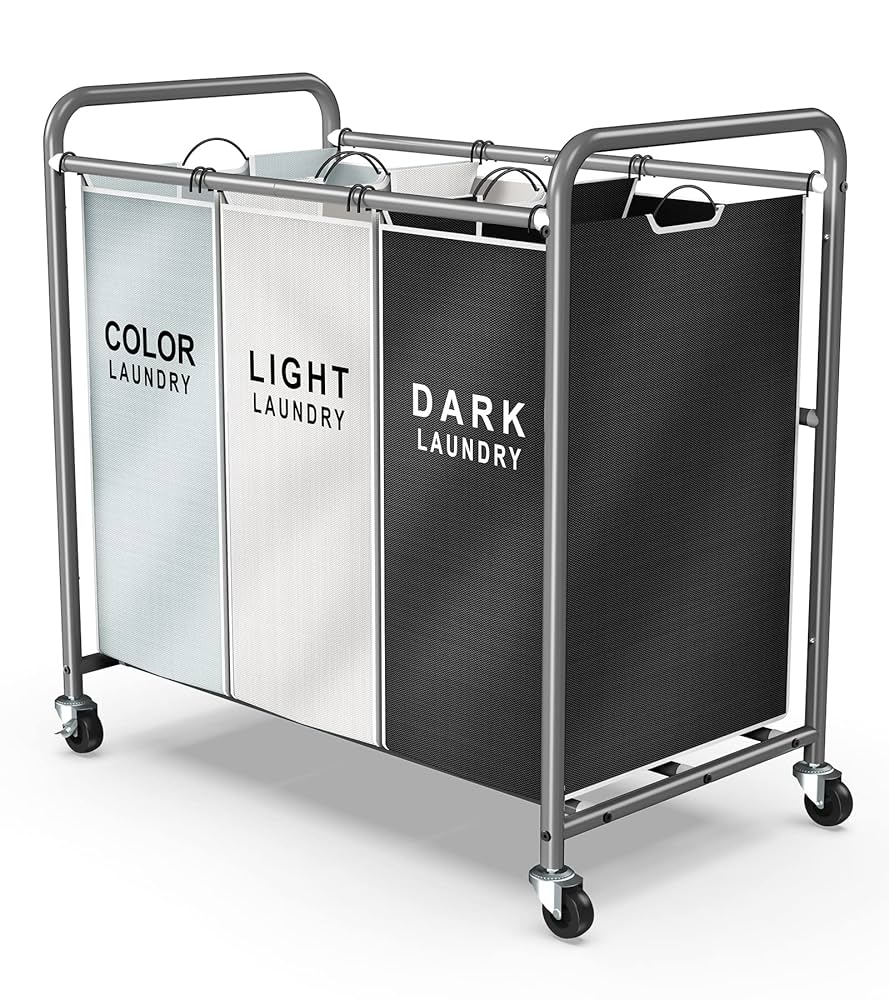 Amazon.com: ROMOON Laundry Sorter 3 Section, Separated