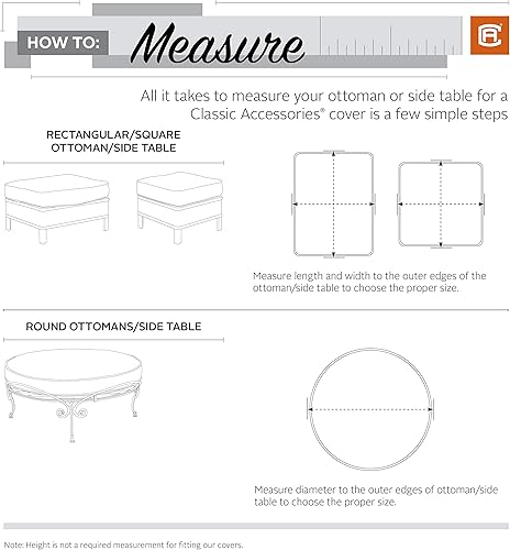 Miniatura 2 de Classic Accessories Cubierta rectangular de terrazo resistente al agua para mesa de café de 48 pulgadas, cubierta de mesa auxiliar para exteriores