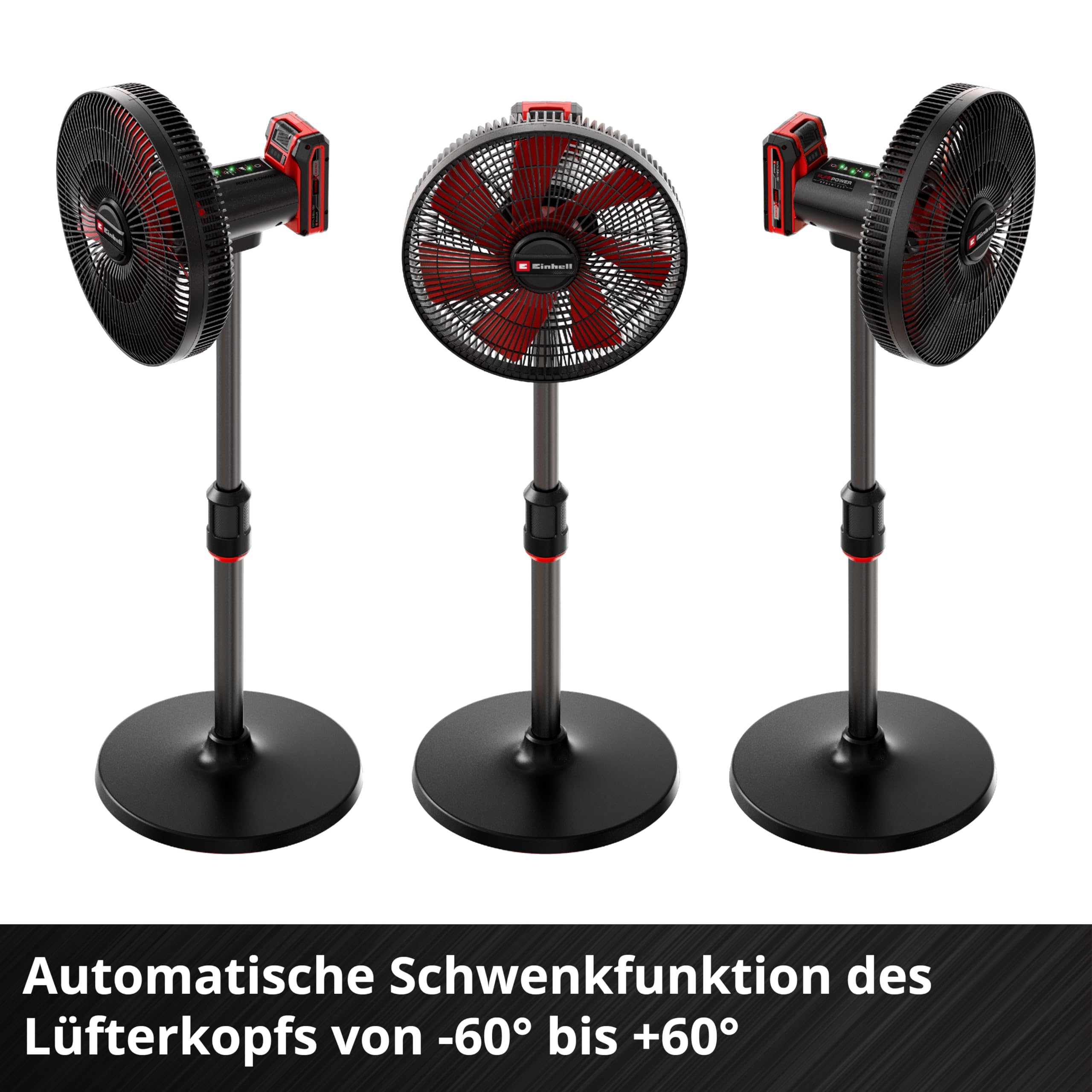 Einhell GE-CF 18/320 P Akku-Ventilator 18 V Stand-Ventilator Power X-Change