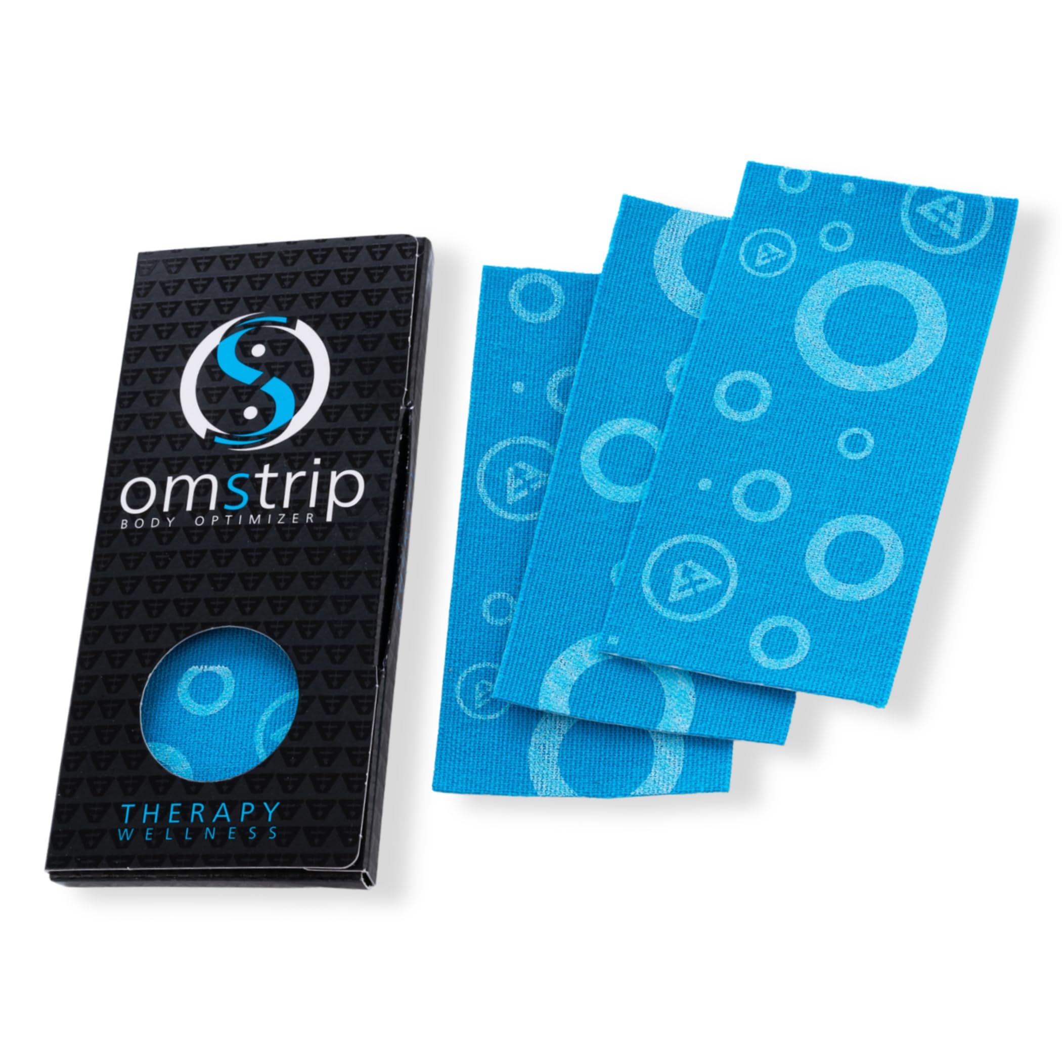 Omstrip Wellness Cerotti Bioattivi (8 Pezzi), Sollievo Naturale Drug-Free di 72 Ore per Dolori Muscolari, Tensione e Benessere Quotidiano, Cerotto Kinesiologico con FIR e Tecnologia F7 Brevettata
