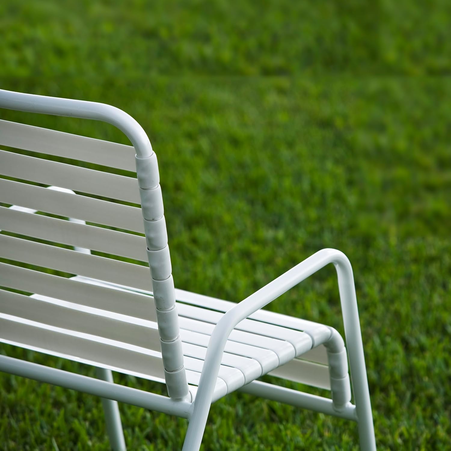 Vinyl Straps for Patio Chair Repair Kit 2'' Wide 50 Ft Long Replacement Straps + 50 Free Rivets for Outdoor Lawn Furniture Chaise Lounge Repair (White)