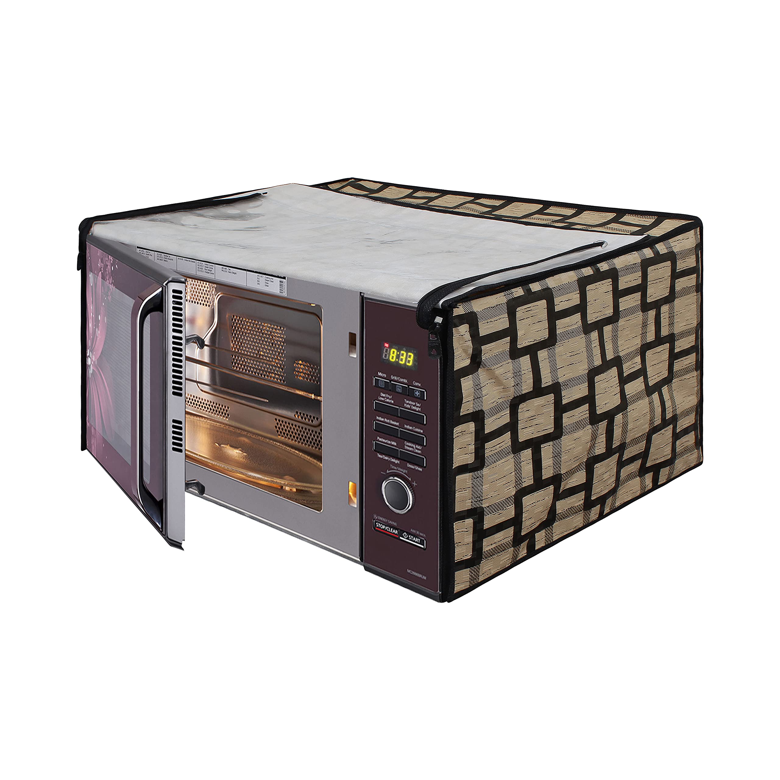 Lithara Printed Waterproof Microwave Oven Cover for IFB 25SC4 25L | Sams12 (Multicolor) (B078TWTT39) Amazon Price History, Amazon Price Tracker