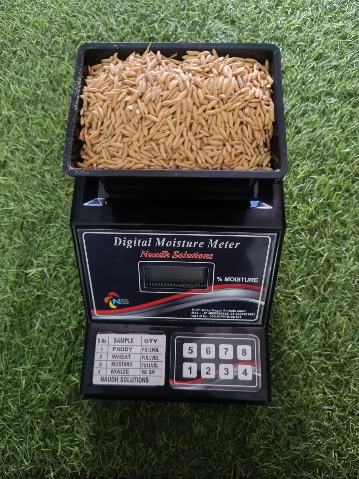 Naudh Solutions Digital Paddy Moisture Meter | Agricultural Grain Testing Device,-picture-18