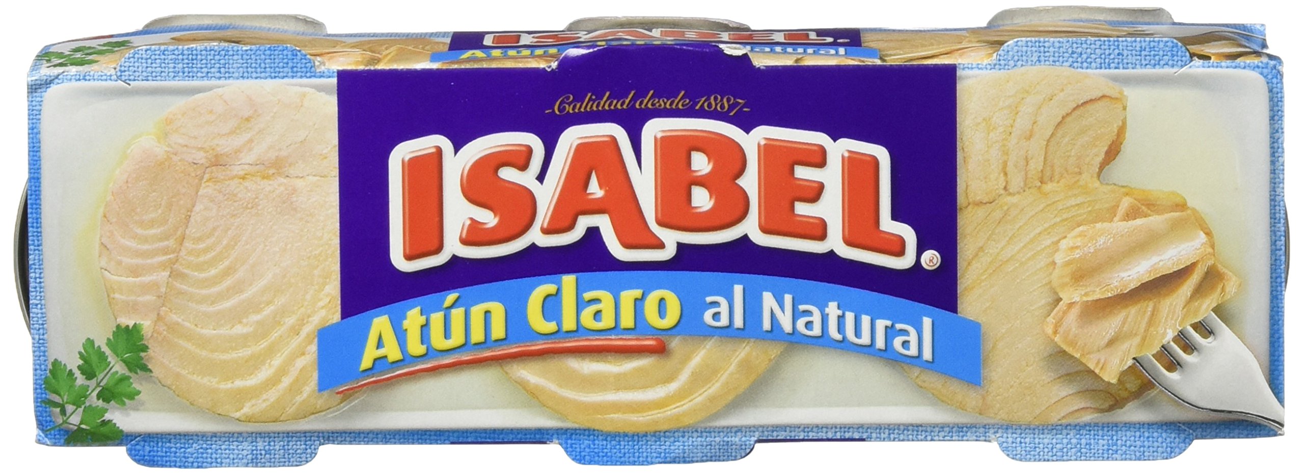 Isabel - Atún Claro al Natura,l 3 x 80 g - [pack de 5]