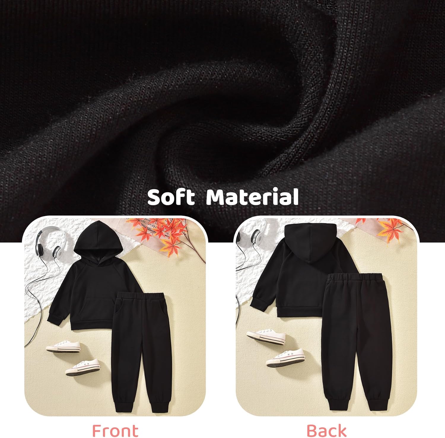 Aalizzwell Toddler Baby Hooded Sweatsuit 6M - 5T - Image 5