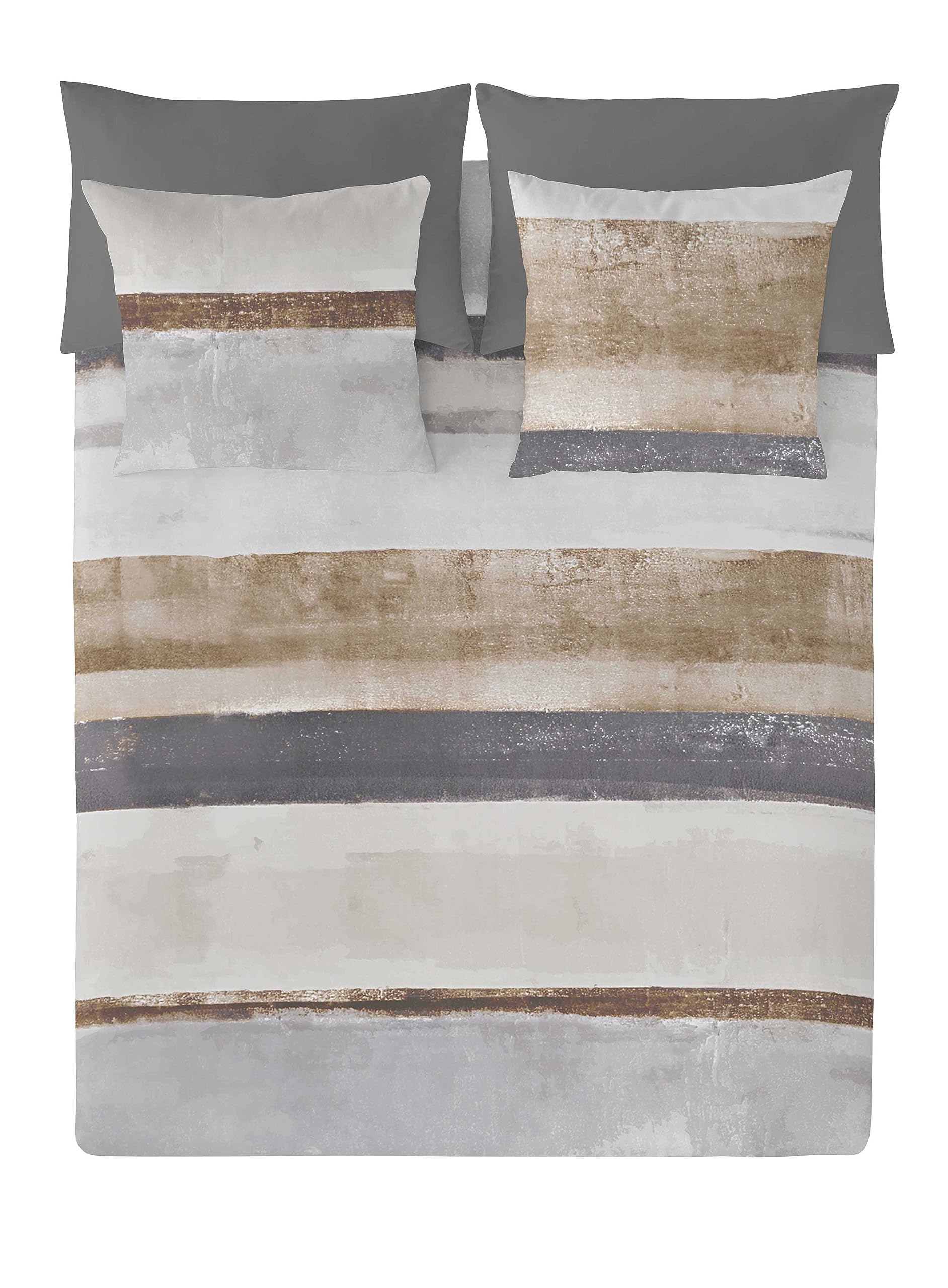 NATURALS Funda Nordica Cama 90, 100% Algodón, Juego de Funda para edredon 150x220 cm + 1 Funda de Almohada 45x110, Alan
