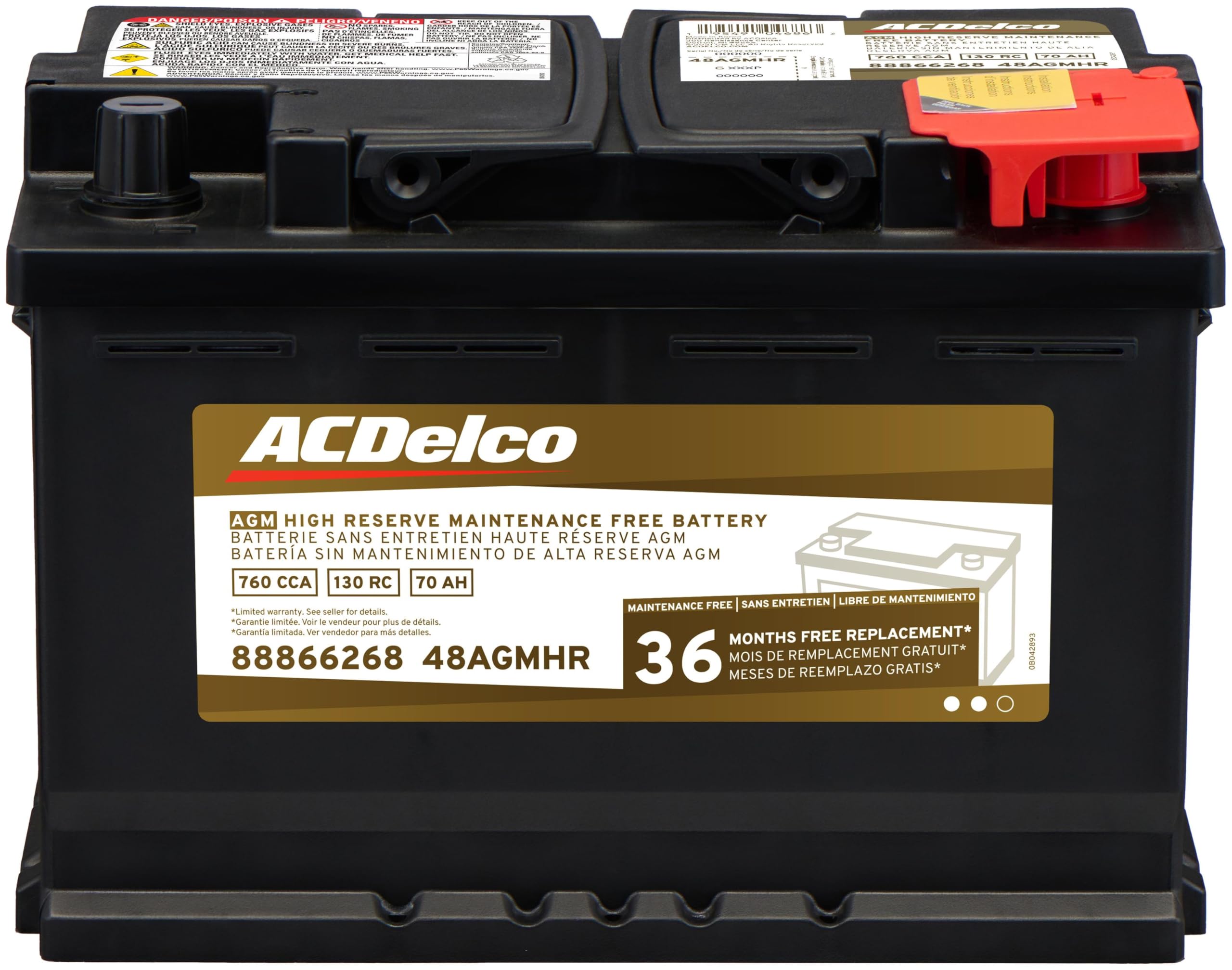 ACDelco Gold 48AGMHR Battery