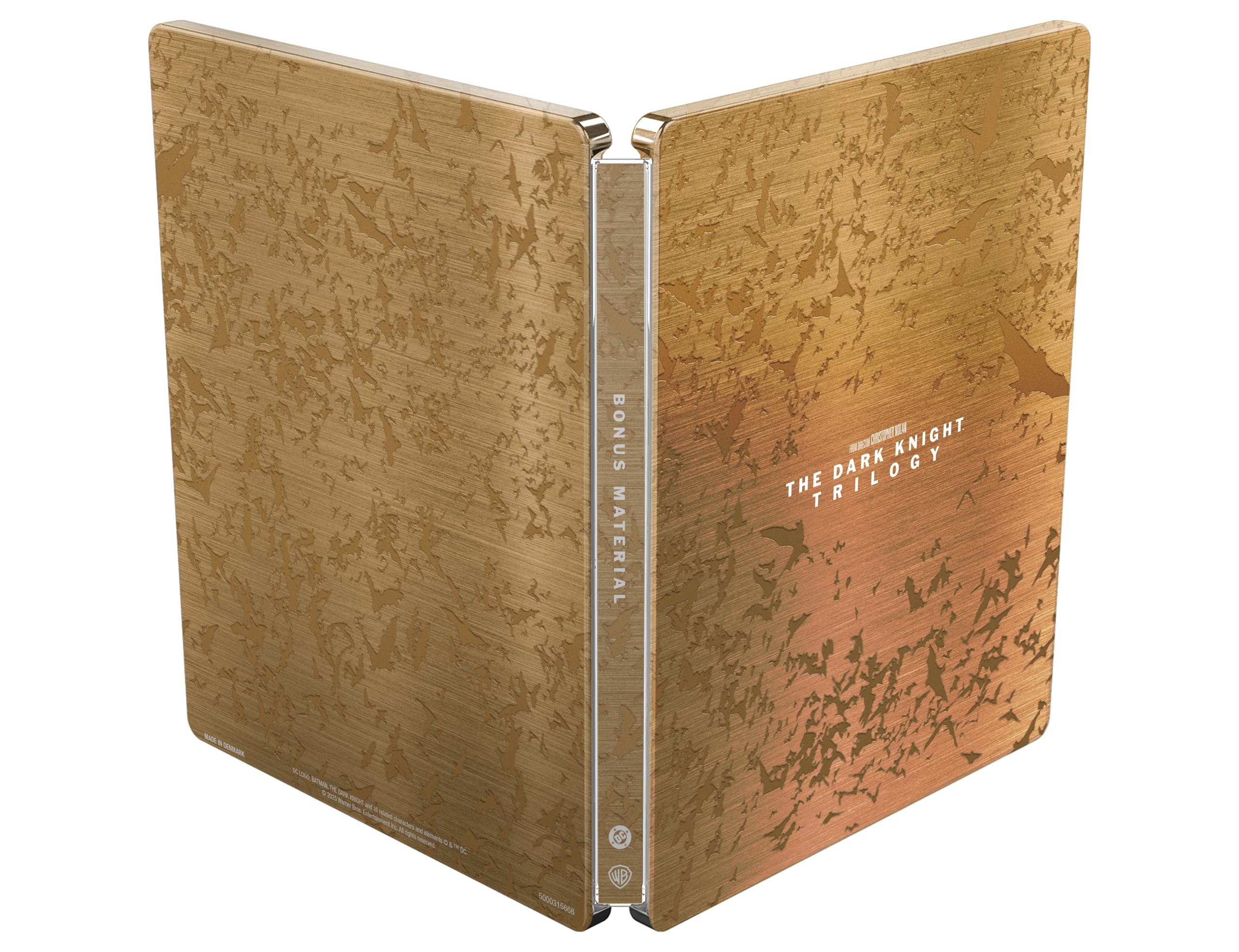 The Dark Knight Trilogy 20th Anniversary Steelbook Collection [4K Ultra HD][2005] [Region Free]