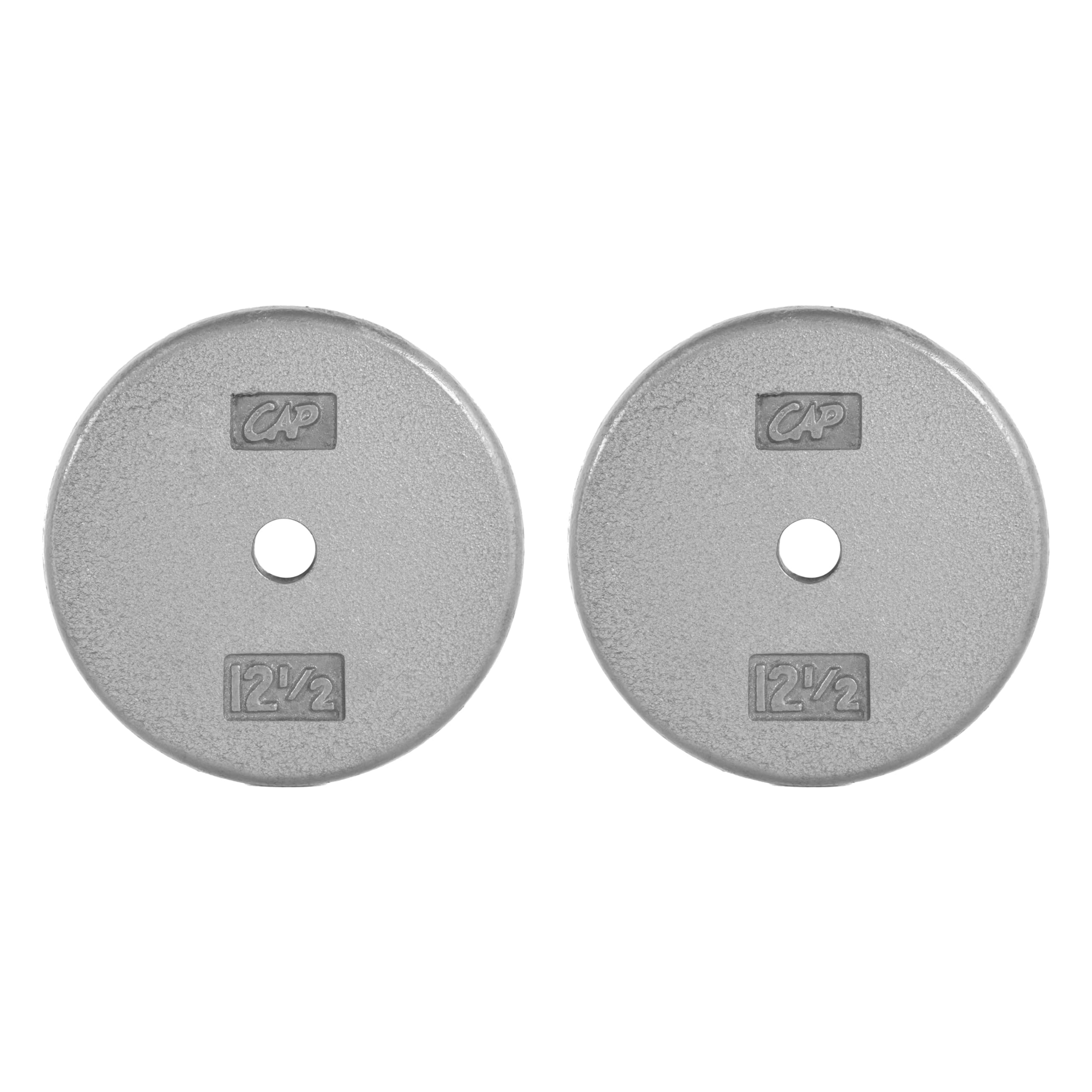 CAP Cast Iron Standard 1-Inch Weight Plates, Singles &amp; Sets