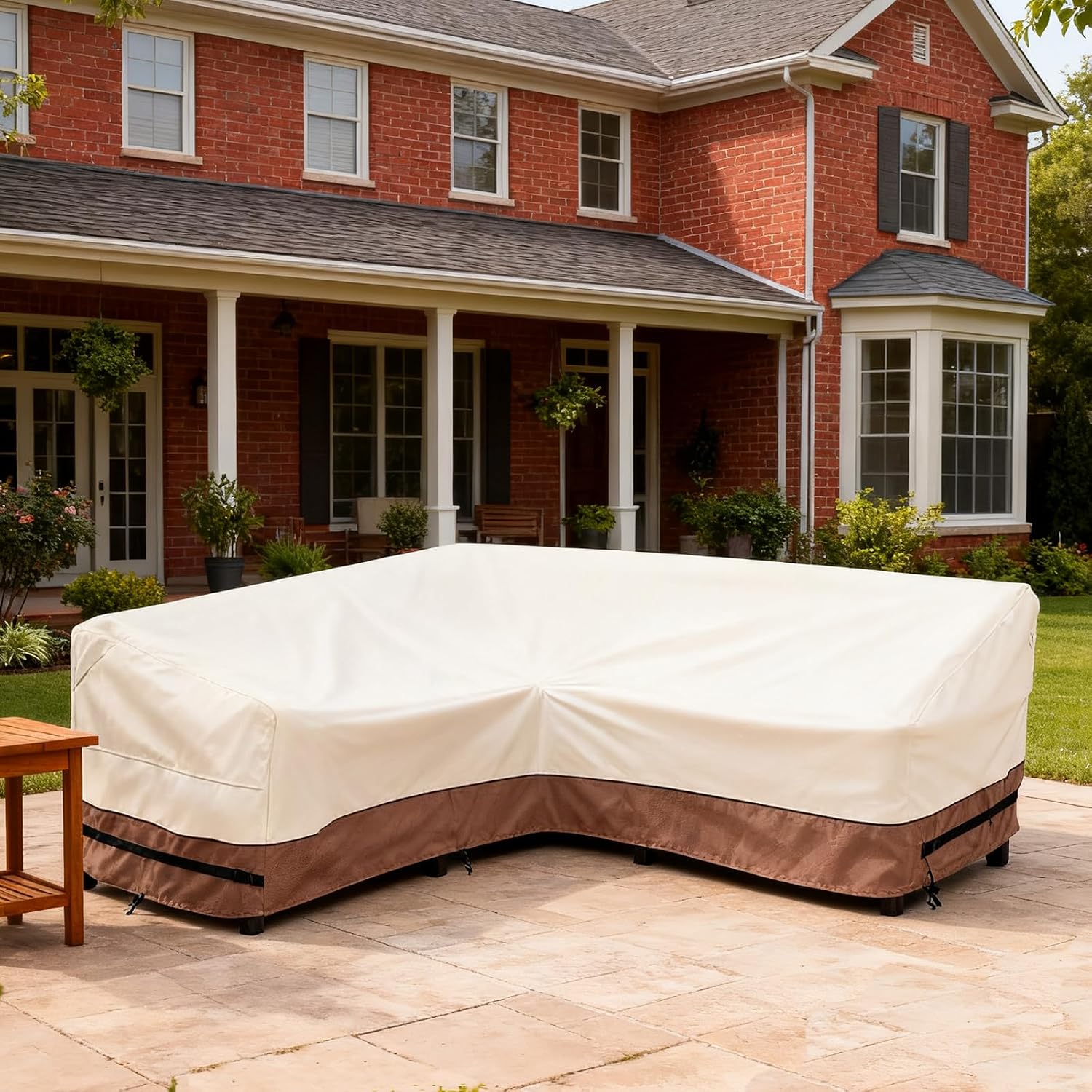 Outdoor Swivel Lounge Chair Cover 2 Pack and V Shaped Patio Furniture Covers
