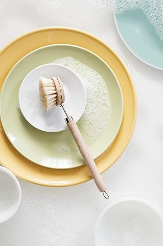 Miniatura 5 de Fox Run 74906 Cepillo natural para platos, cerdas de fibra Tampico marrón, 9 pulgadas