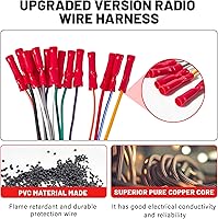 Vista 2 de RED WOLF Arnés de cableado estéreo para automóvil para GMC Envoy Sierra 2002-2008, Chevy Silverado Impala con conector a tope de instalación