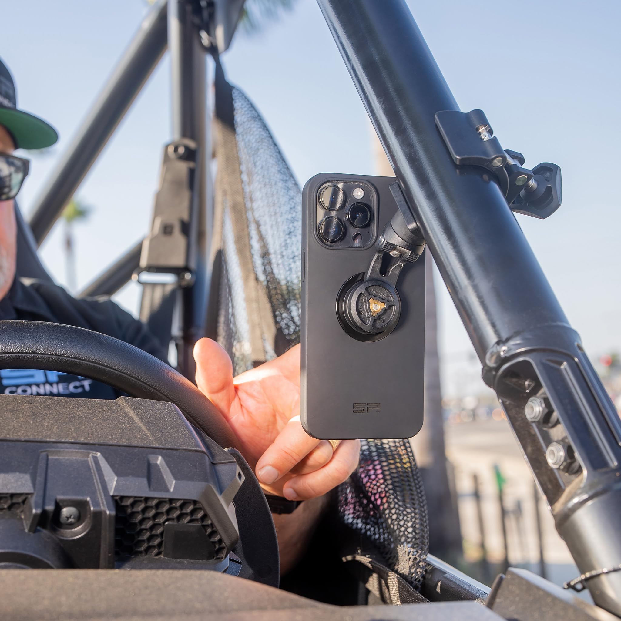 SP CONNECT Roll Cage Mount | Supporto Smarphone per Gabbia di Sicurezza Automobile | SPC+