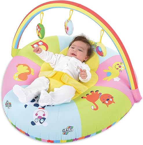 Miniatura 2 de Galt Juguetes, nido y gimnasio 3 en 1, centro de actividades para bebés y asiento de piso, a partir de 0 años, multicolor, modelo 1004819t, 1 anillo