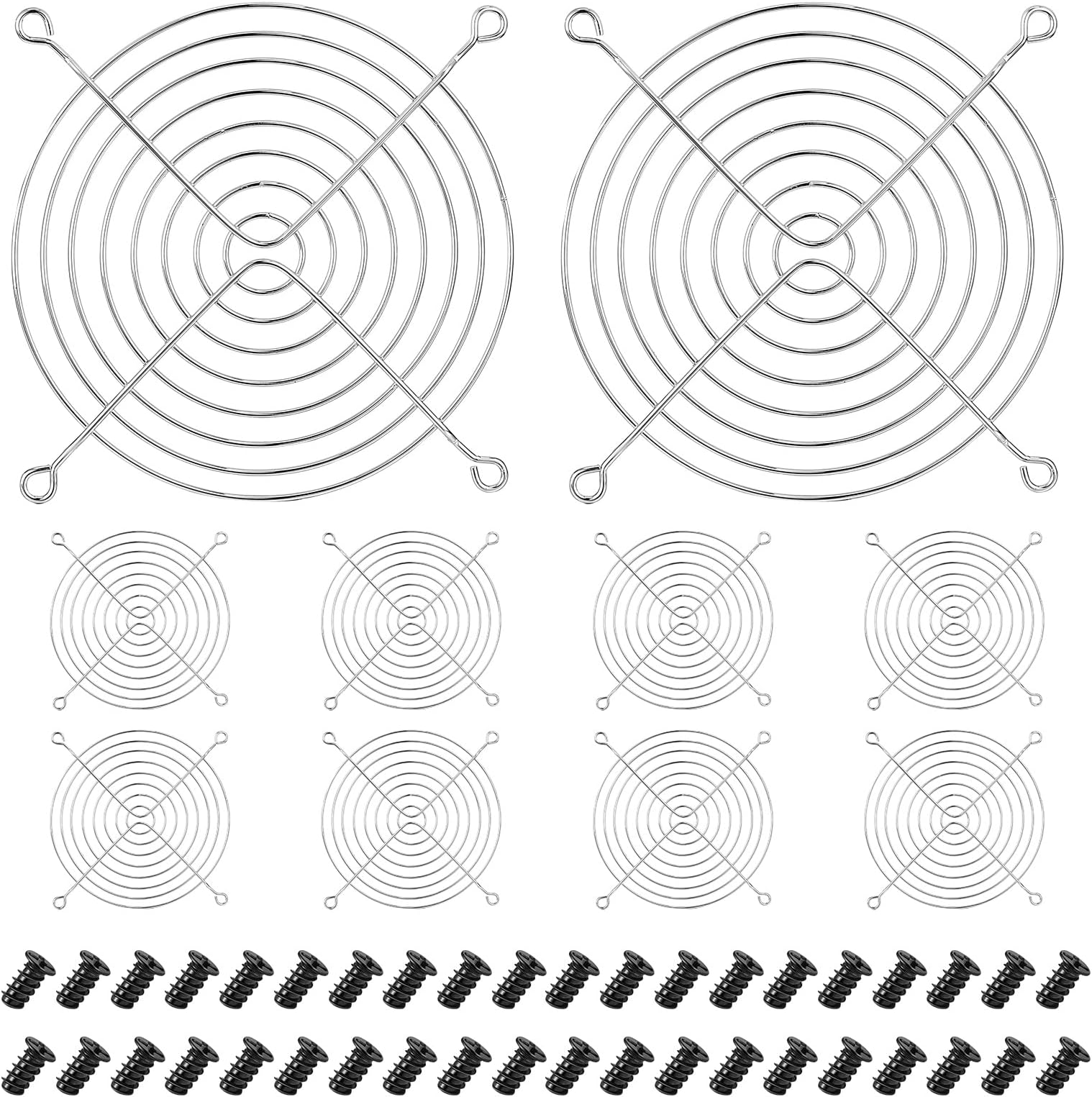 - Sweetude 10 Pack Fan Grill Guard for Case Fan Computer Filter Finger Grills Fans Protector with Screws Compatible for USB Cooling Fans (140mm)