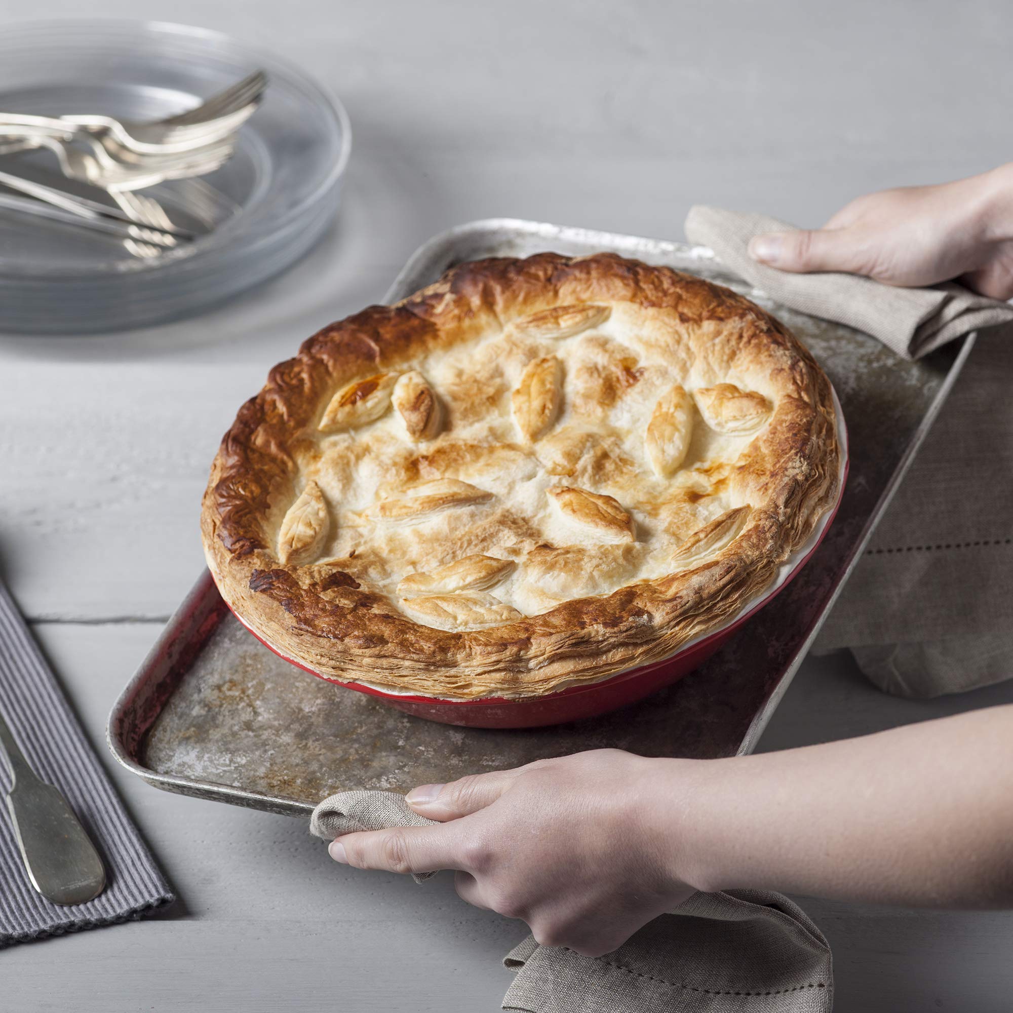 WM Bartleet & Sons 1750 Plat à tarte à bord froissé